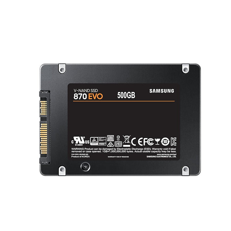 Samsung 870 EVO 500GB 2.5 - inch SATA III Internal SSD - SWIFT PERIPHERALSMZ-77E500BW