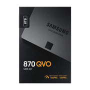 Samsung 870 QVO 8TB 2.5 inch SATA internal SSD retail packaging