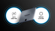 SAMSUNG 870 QVO 8TB SATA INTERNAL SOLID STATE DRIVE (SSD) (MZ - 77Q8T0BW) - SWIFT PERIPHERALS1090236