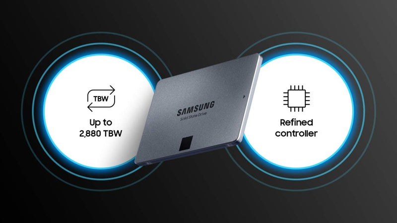 SAMSUNG 870 QVO 8TB SATA INTERNAL SOLID STATE DRIVE (SSD) (MZ - 77Q8T0BW) - SWIFT PERIPHERALS1090236