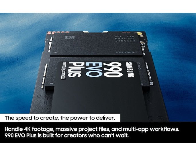 SAMSUNG 990 EVO PLUS SSD 2TB - MZ - V9S2T0BW - SWIFT PERIPHERALS1092273