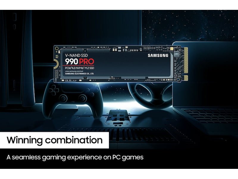 Samsung 990 PRO 4TB M.2 NVMe PCIe 4.0 V - NAND Internal Gaming SSD - SWIFT PERIPHERALSMZ-V9P4T0BW