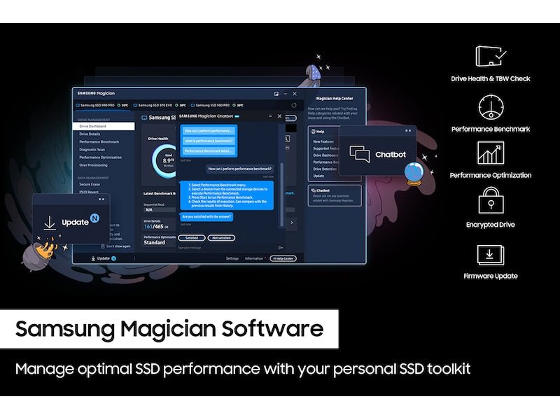Samsung 990 PRO 4TB M.2 NVMe PCIe 4.0 V - NAND Internal Gaming SSD - SWIFT PERIPHERALSMZ-V9P4T0BW