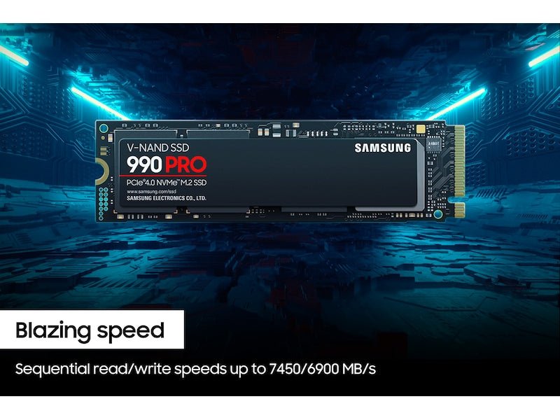 Samsung 990 PRO 4TB M.2 NVMe PCIe 4.0 V - NAND Internal Gaming SSD - SWIFT PERIPHERALSMZ-V9P4T0BW