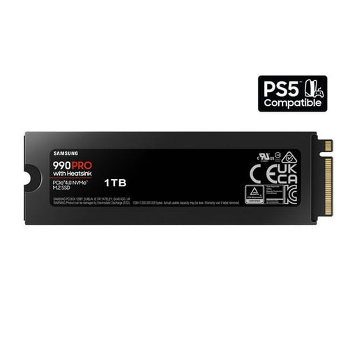 Samsung 990 PRO Heatsink 1TB M.2 NVMe PCIe 4.0 Internal Gaming SSD - SWIFT PERIPHERALSMZ-V9P1T0CW