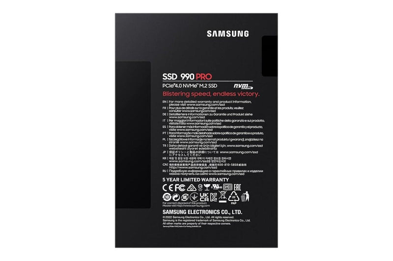 SAMSUNG 990 PRO SSD 2TB PCIE 4.0 M.2 INTERNAL SOLID STATE DRIVE - SWIFT PERIPHERALS1083820