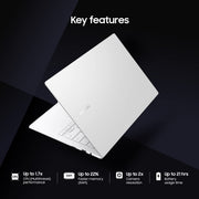 SAMSUNG GALAXY BOOK 2 PRO NP930XED - KB2IN [CI7 - 1260P 12TH GEN/16GB/512GB SSD/WIN11 HOME+MSO/13.3 INCH/IRIS XE GRAPHICS /1 YEAR(S)/SILVER] - SWIFT PERIPHERALS1082377