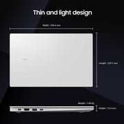 SAMSUNG GALAXY BOOK2 INTEL CORE I5 12TH GEN 1240P - (8 GB/512 GB SSD/WINDOWS 11 HOME/4 GB GRAPHICS) NP750XEE - XB1IN THIN AND LIGHT LAPTOP (15.6 INCH, SILVER, 1.6 KG, WITH MS OFFICE) - SWIFT PERIPHERALSsamsung002