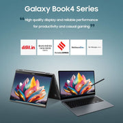 SAMSUNG GALAXY BOOK4 360 EVO INTEL CORE 5 120U - (16 GB/512 GB SSD/WINDOWS 11 HOME) NP750QGK - LG1IN 2 IN 1 LAPTOP (15.6 INCH, GRAY, 1.46 KG, WITH MS OFFICE) - SWIFT PERIPHERALSsamsung004