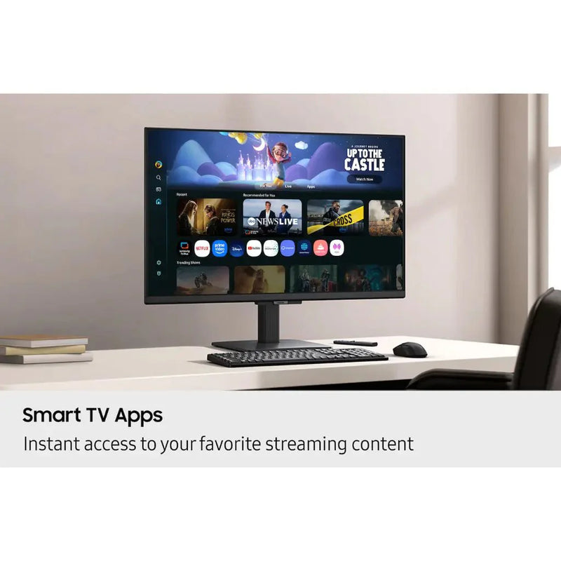 Samsung LS27FM500EW 27" M5 Full HD IPS Smart Monitor with Smart TV Apps HDMI Wi‑Fi & Bluetooth - SWIFT PERIPHERALSLS27FM500EW