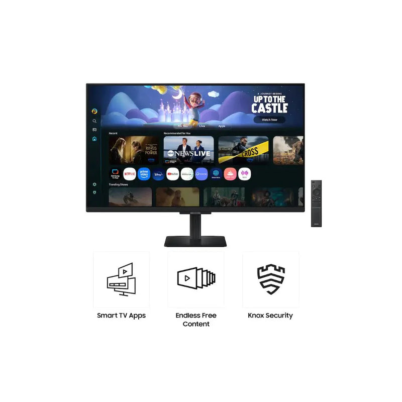 Samsung LS27FM500EW 27" M5 Full HD IPS Smart Monitor with Smart TV Apps HDMI Wi‑Fi & Bluetooth - SWIFT PERIPHERALSLS27FM500EW