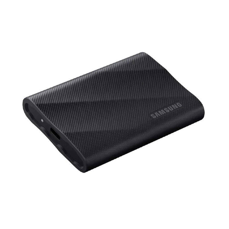 Black Samsung T9 1TB USB 3.2 Gen2 portable external solid state drive