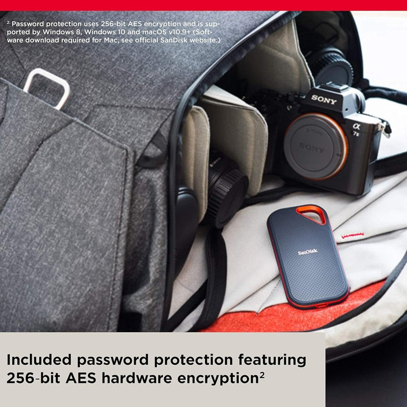 SANDISK 2TB EXTREME PRO E81 PORTABLE SSD SDSSDE81 - 2T00 - G25 - SWIFT PERIPHERALS1092533