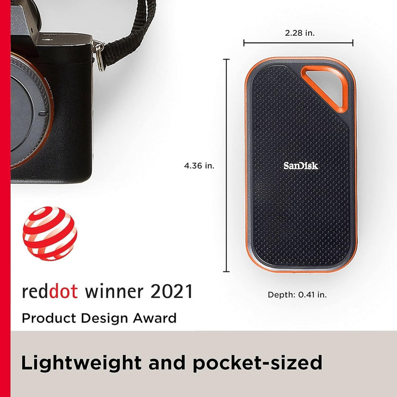 SANDISK 2TB EXTREME PRO E81 PORTABLE SSD SDSSDE81 - 2T00 - G25 - SWIFT PERIPHERALS1092533