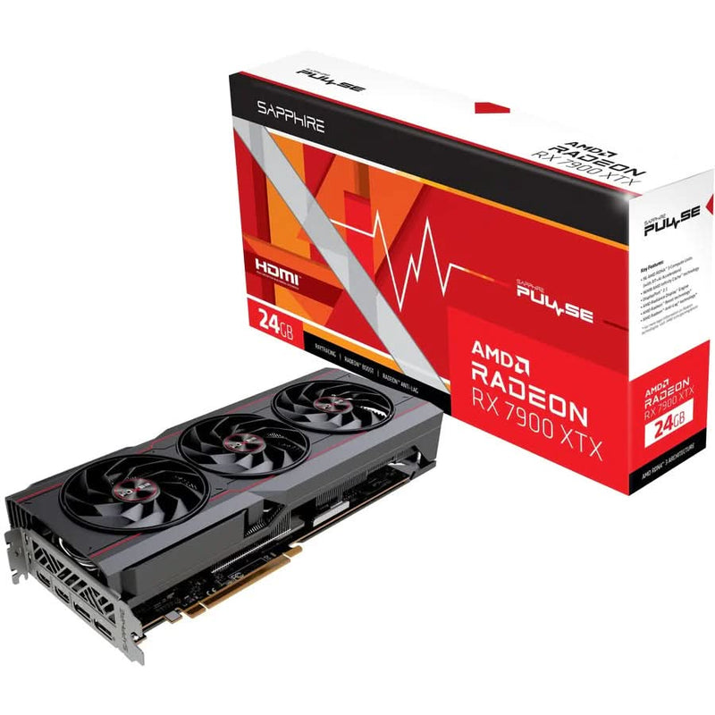 SAPPHIRE AMD RADEON RX7900XTX 24GB PULSE GAMING OC GRAPHIC CARD - SWIFT PERIPHERALS1086548
