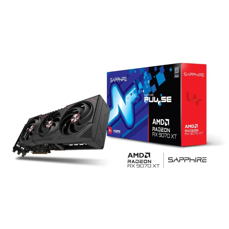 SAPPHIRE PULSE AMD Radeon RX 9070 XT 16GB GDDR6 Graphics Card - SWIFT PERIPHERALS11348-03-20G