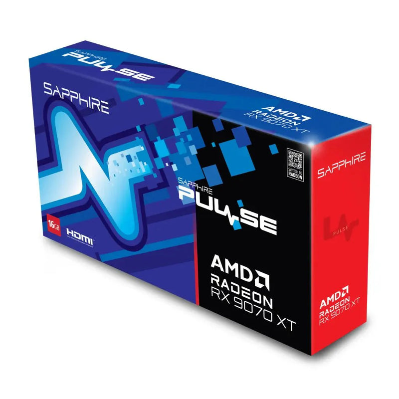 SAPPHIRE PULSE AMD Radeon RX 9070 XT 16GB GDDR6 Graphics Card - SWIFT PERIPHERALS11348-03-20G
