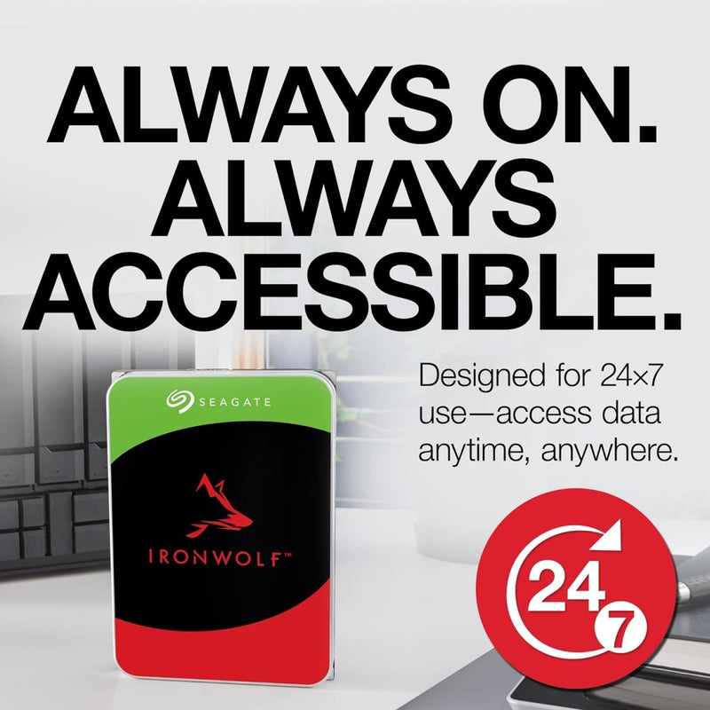 Seagate IronWolf 4TB NAS 3.5" SATA 6Gb/s 5400RPM Desktop Internal Hard Disk Drive - SWIFT PERIPHERALSST4000VN006