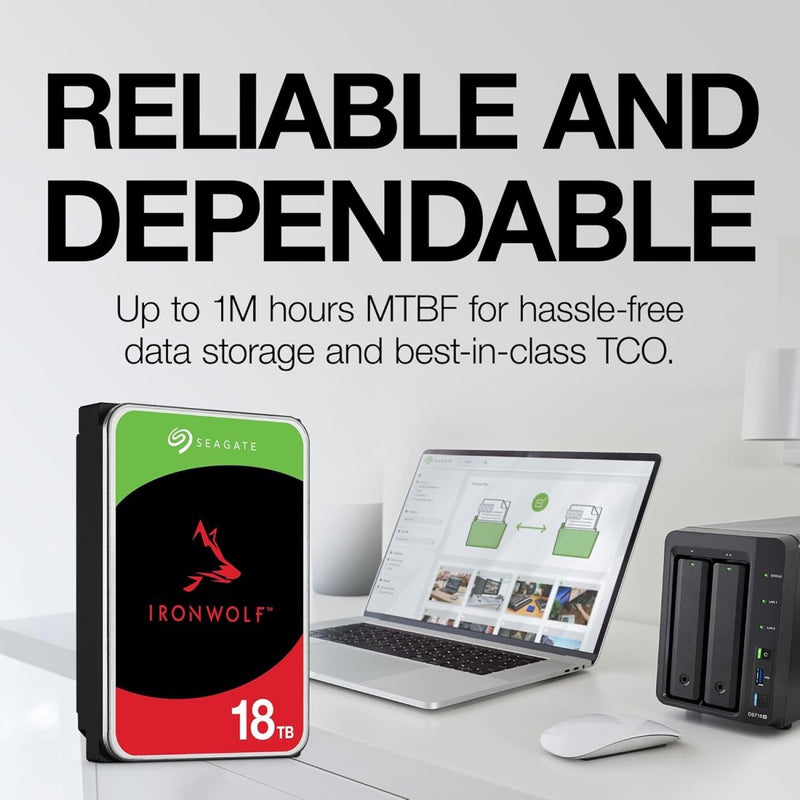 Seagate IronWolf 4TB NAS 3.5" SATA 6Gb/s 5400RPM Desktop Internal Hard Disk Drive - SWIFT PERIPHERALSST4000VN006