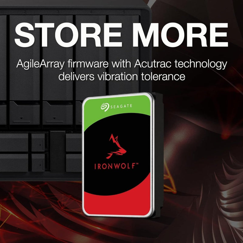 Seagate IronWolf 8TB NAS 3.5" 7200RPM SATA 6Gb/s Desktop Internal Hard Disk Drive - SWIFT PERIPHERALSST8000VN004