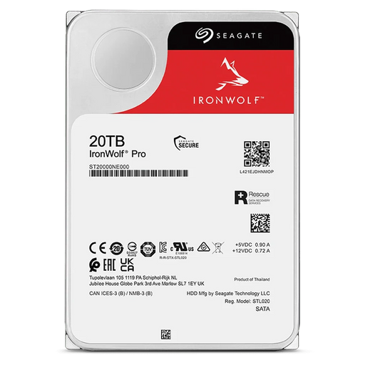 Seagate IronWolf Pro 20TB 3.5" 7200 RPM Enterprise NAS Internal Hard Disk Drive - SWIFT PERIPHERALSST20000NT001