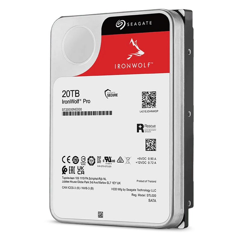 Seagate IronWolf Pro 20TB 3.5" 7200 RPM Enterprise NAS Internal Hard Disk Drive - SWIFT PERIPHERALSST20000NT001