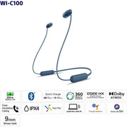 SONY WI - C100/CZ TAUPE WIRELESS HEADPHONES - SWIFT PERIPHERALS1091382