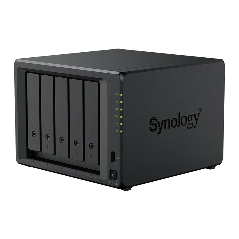 Synology DiskStation DS1525+ 5 Bay Network Attached Storage Enclosure - Black - SWIFT PERIPHERALSDS1525+
