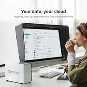 Synology DiskStation DS223J 2 - Bay Network Attached Storage Enclosure Drive - White - SWIFT PERIPHERALSDS223J