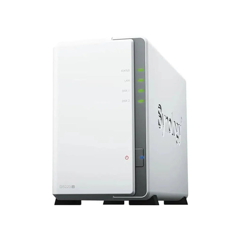 Synology DiskStation DS223J 2 - Bay Network Attached Storage Enclosure Drive - White - SWIFT PERIPHERALSDS223J