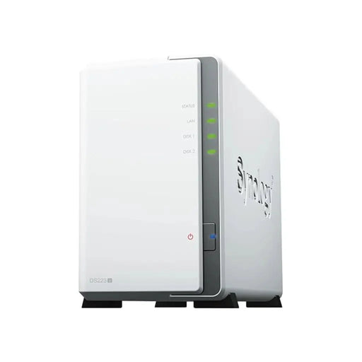 Synology DiskStation DS223J 2 - Bay Network Attached Storage Enclosure Drive - White - SWIFT PERIPHERALSDS223J