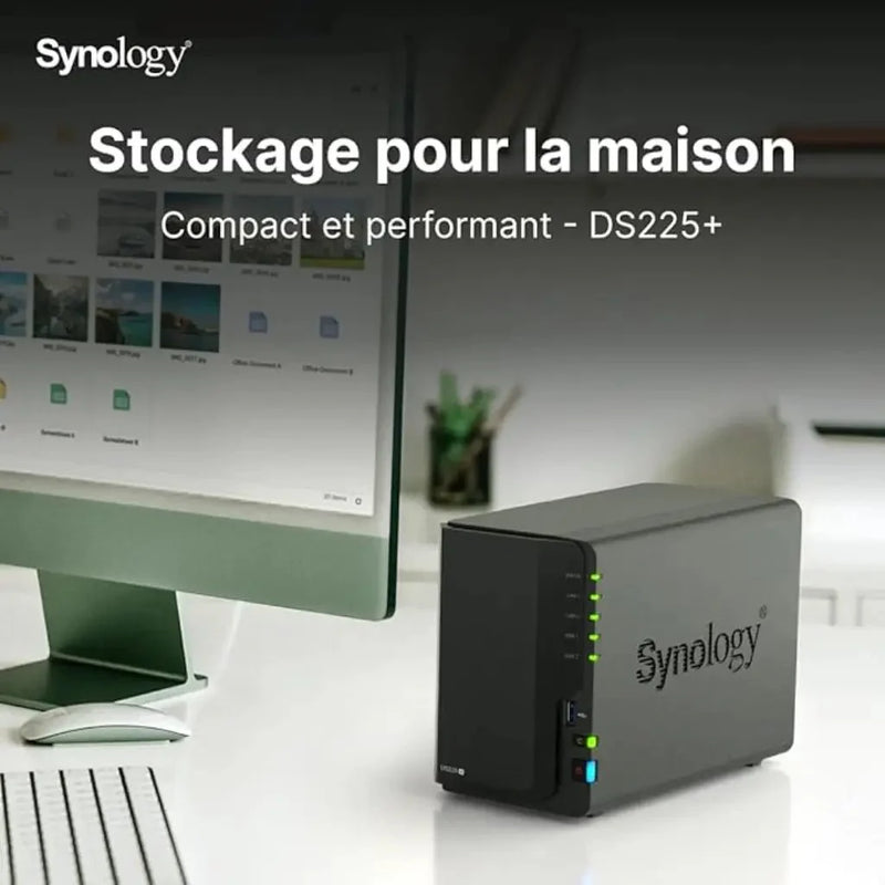 Synology DiskStation DS225+ 2 - Bay Upto 40TB Storage Support NAS Enclosure - SWIFT PERIPHERALSDS225+