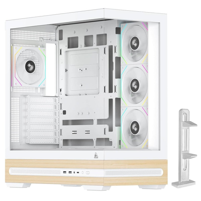 TAG GAMERZ STELLAR PRIME MID - TOWER GAMING CABINET WHITE - SWIFT PERIPHERALS1092420