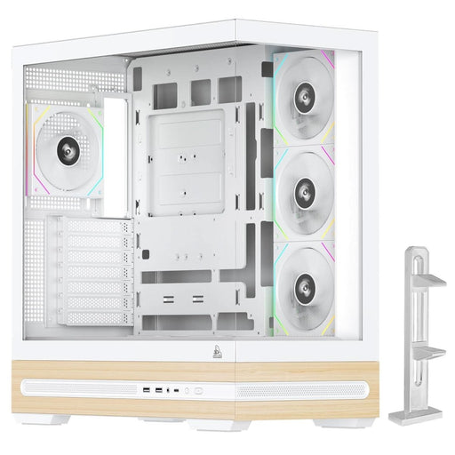 TAG GAMERZ STELLAR PRIME MID - TOWER GAMING CABINET WHITE - SWIFT PERIPHERALS1092420