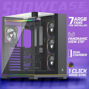 TAG GAMERZ SUPERNOVA MID - TOWER GAMING CABINET BLACK - SWIFT PERIPHERALS1092421