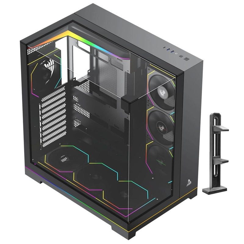 TAG GAMERZ SUPERNOVA MID - TOWER GAMING CABINET BLACK - SWIFT PERIPHERALS1092421