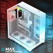 TAG GAMERZ SUPERNOVA MID - TOWER GAMING CABINET WHITE - SWIFT PERIPHERALS1092422