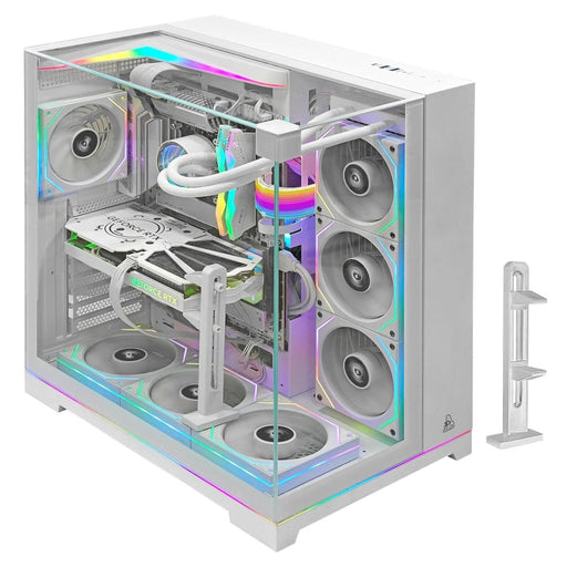 TAG GAMERZ SUPERNOVA MID - TOWER GAMING CABINET WHITE - SWIFT PERIPHERALS1092422