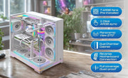 TAG GAMERZ SUPERNOVA MID - TOWER GAMING CABINET WHITE - SWIFT PERIPHERALS1092422