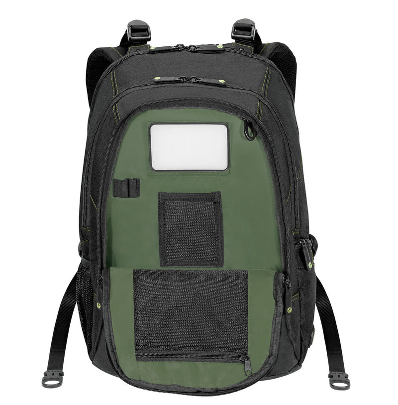 Targus 15.6" Spruce EcoSmart Checkpoint - Friendly Backpack - Black - SWIFT PERIPHERALSTBB013AP