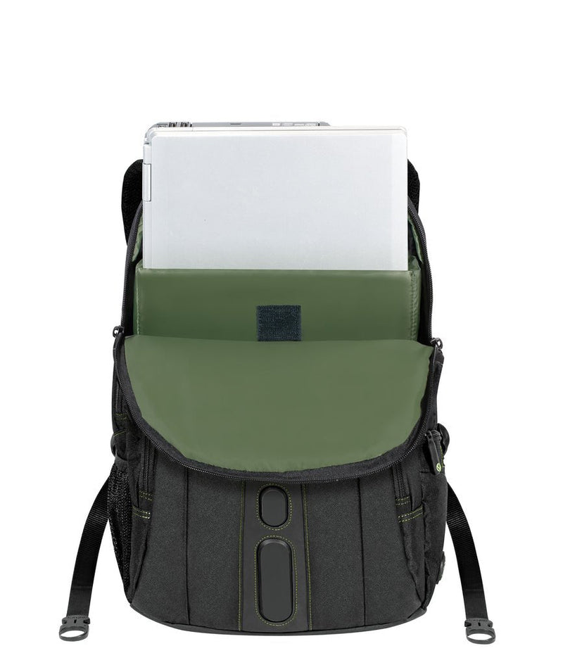 Targus 15.6" Spruce EcoSmart Checkpoint - Friendly Backpack - Black - SWIFT PERIPHERALSTBB013AP