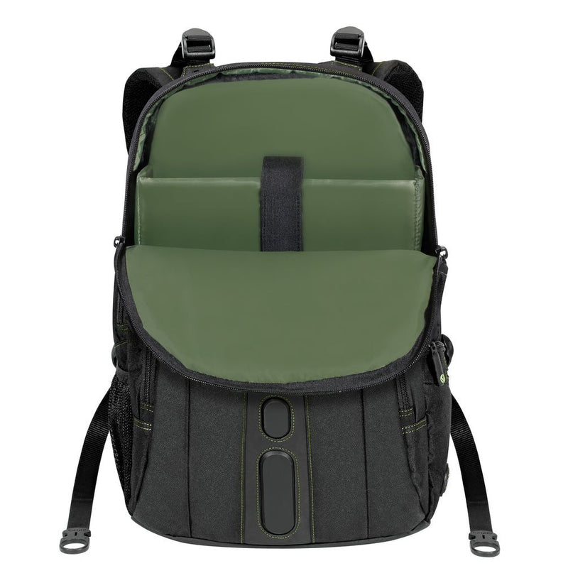 Targus 15.6" Spruce EcoSmart Checkpoint - Friendly Backpack - Black - SWIFT PERIPHERALSTBB013AP