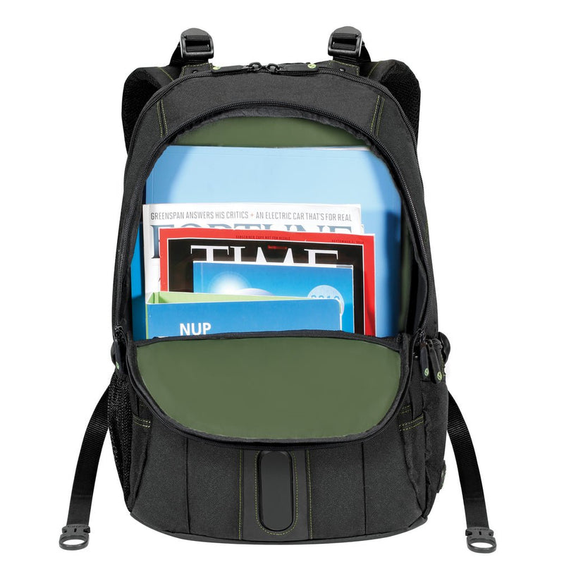 Targus 15.6" Spruce EcoSmart Checkpoint - Friendly Backpack - Black - SWIFT PERIPHERALSTBB013AP