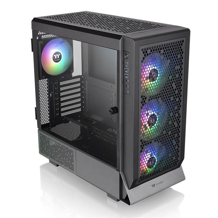 THERMALTAKE CERES 500 TG MID - TOWER MINI ATX ARGB CABINET BLACK - SWIFT PERIPHERALS1087636