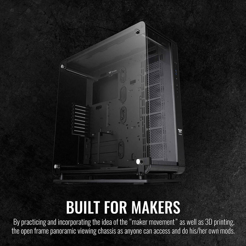 THERMALTAKE CORE P8 TG MID - TOWER E - ATX CABINET BLACK - SWIFT PERIPHERALS102564