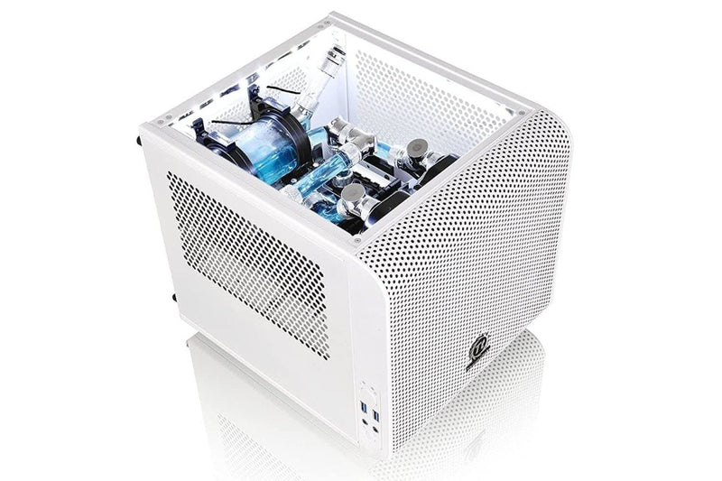 THERMALTAKE CORE V1 MINI ITX CABINET SNOW WHITE - SWIFT PERIPHERALS1083006