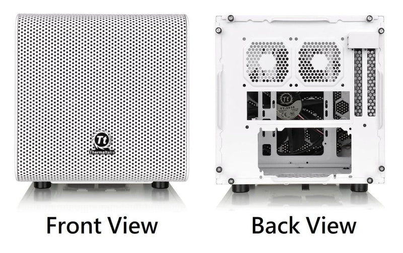 THERMALTAKE CORE V1 MINI ITX CABINET SNOW WHITE - SWIFT PERIPHERALS1083006