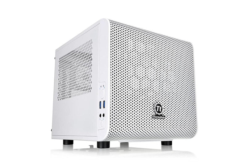 THERMALTAKE CORE V1 MINI ITX CABINET SNOW WHITE - SWIFT PERIPHERALS1083006