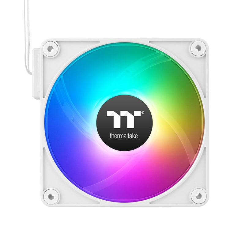 THERMALTAKE CT120 EX ARGB REVERSE PC COOLING FAN WHITE (3 - FAN PACK), CL - F194 - PL12SW - A - SWIFT PERIPHERALS1095094