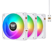 THERMALTAKE CT120 EX ARGB REVERSE PC COOLING FAN WHITE (3 - FAN PACK), CL - F194 - PL12SW - A - SWIFT PERIPHERALS1095094